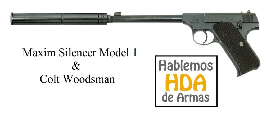 1909 - Maxim Silencer on a Colt Woodsman