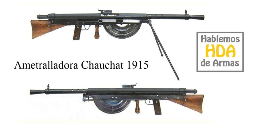 1915 - Ametralladora Chauchat 1915